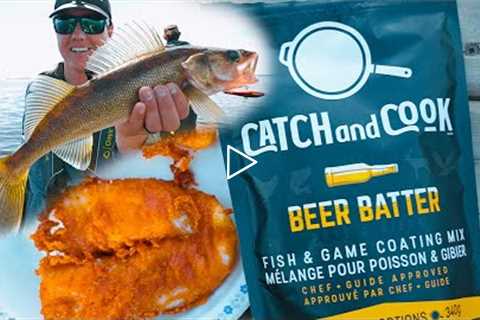 Beer Batter Fish! Walleye Catch And Cook