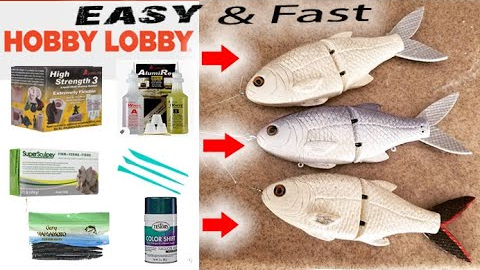 Fastest way to make Big SwimBaits & Lures |  lure making made easy. #bigbaitaddicts
