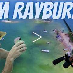 Bass Fishing Lake Sam Rayburn in Texas