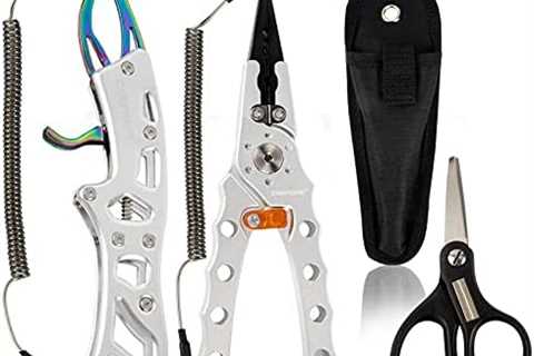 Carpking 6PC Premium Fishing Tool Kit, Titanium Alloy Fish Gripper, Aluminum Fishing Pliers,..