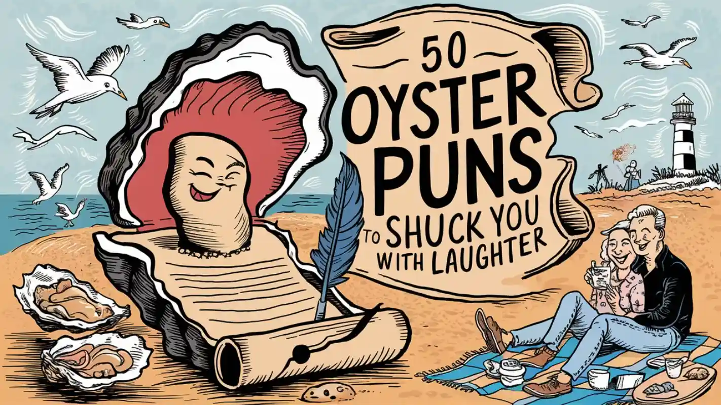 Shell-abrate with 50 Oyster Puns and Jokes - Crack Up Puns